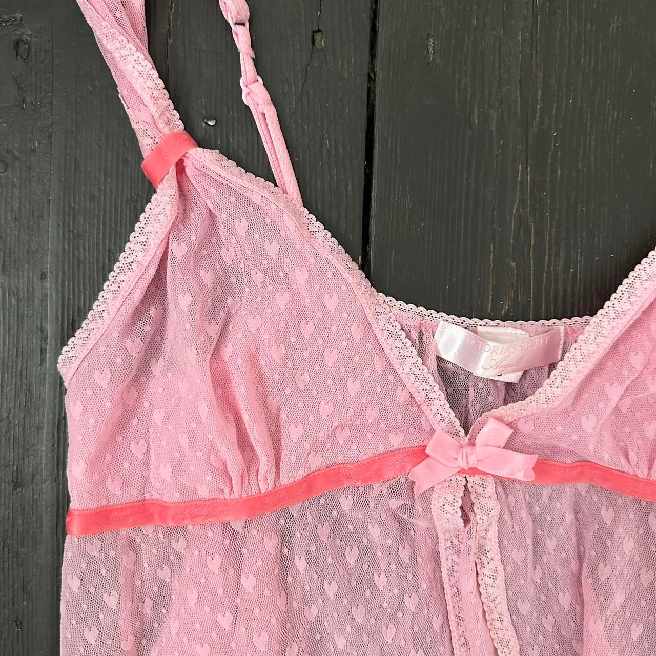 Vintage 90’s Victoria’s Secret pink babydoll top