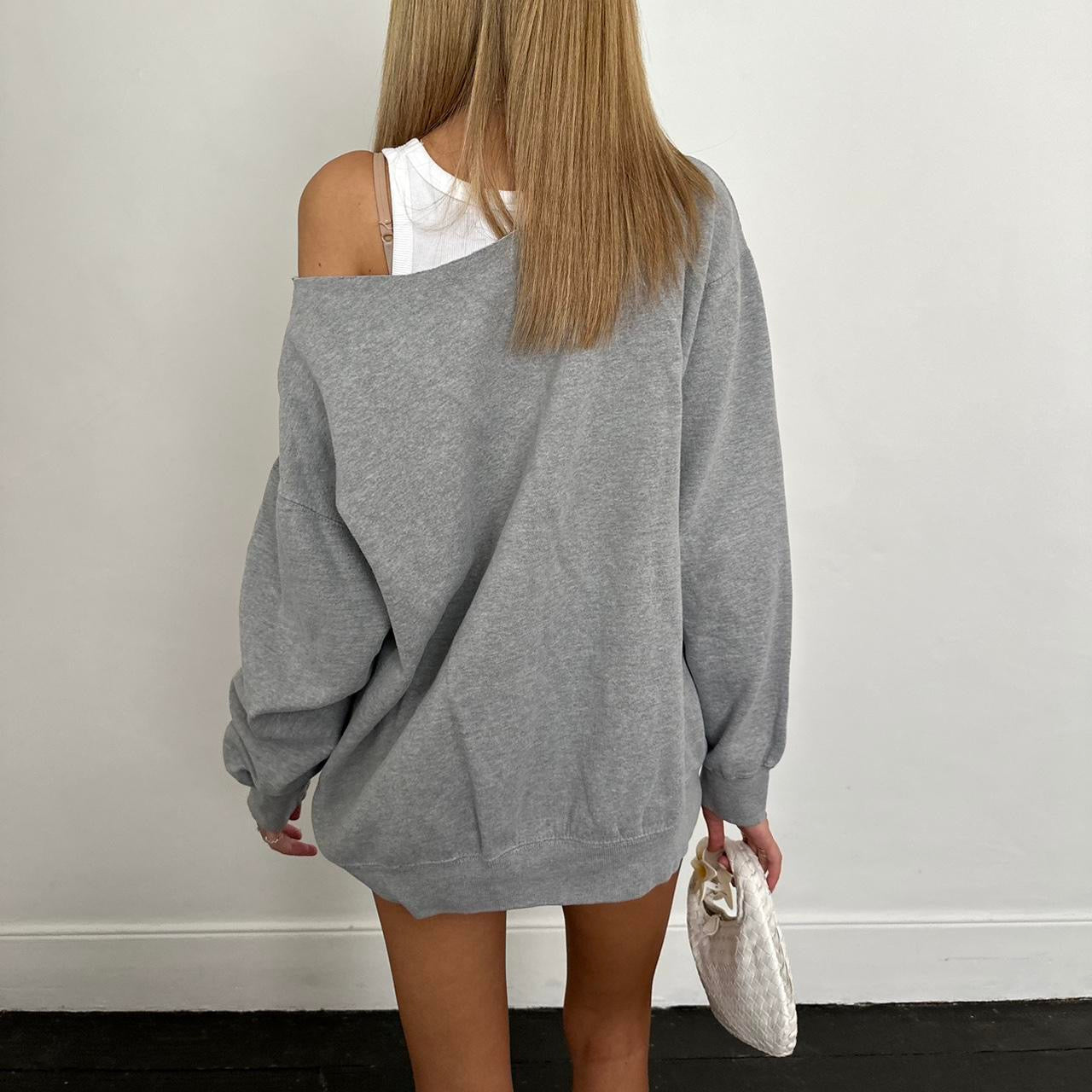 Vintage Aspen grey off shoulder sweatshirt