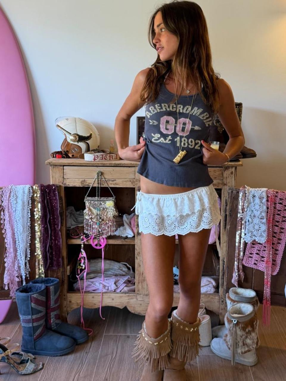Vintage 90s Abercrombie & Fitch graphic tank top