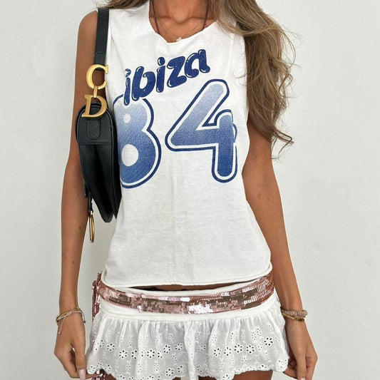 Vintage 90s rare Ibiza graphic top