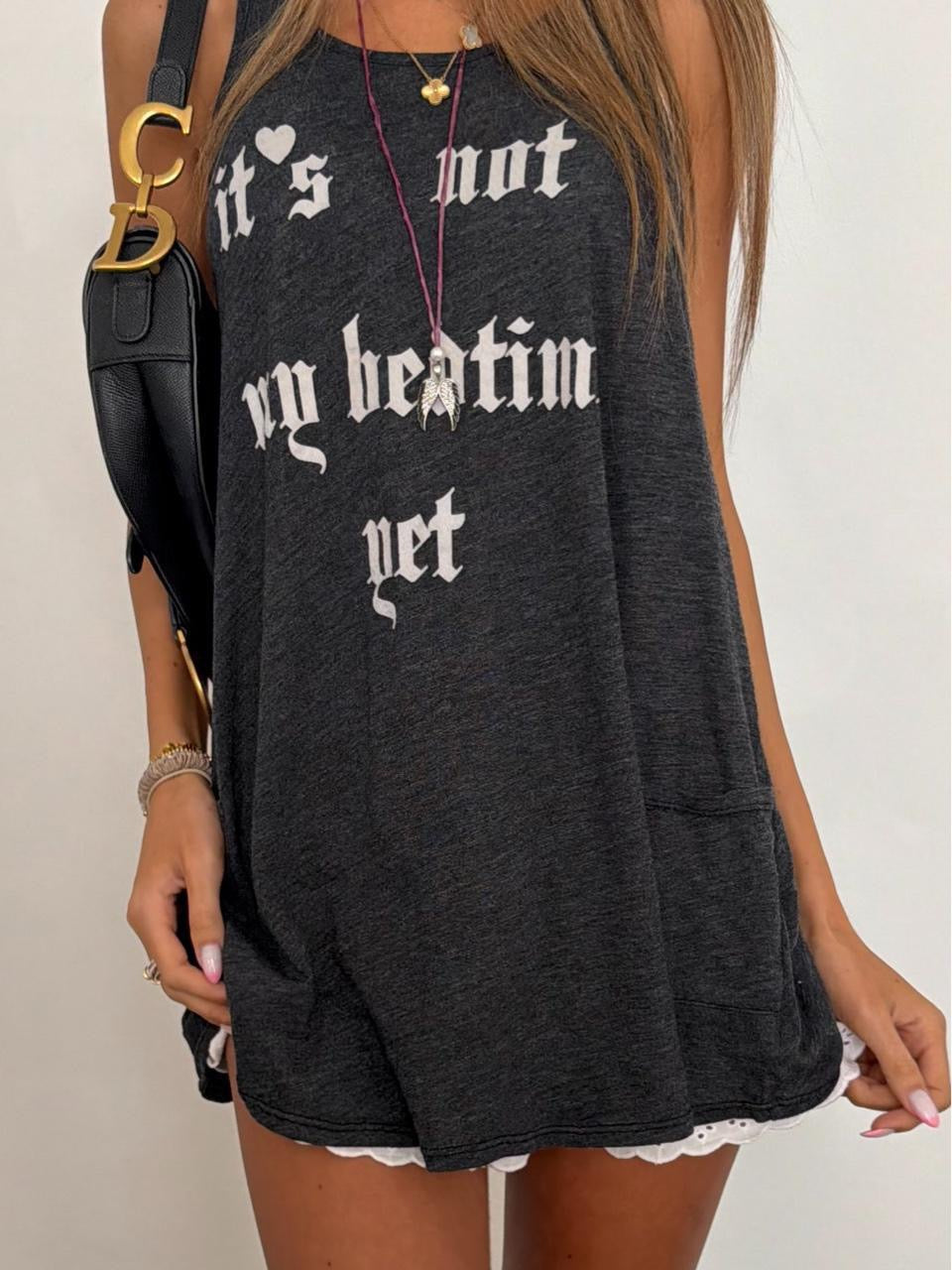 Vintage 00s ‘It’s not my bedtime yet’ top