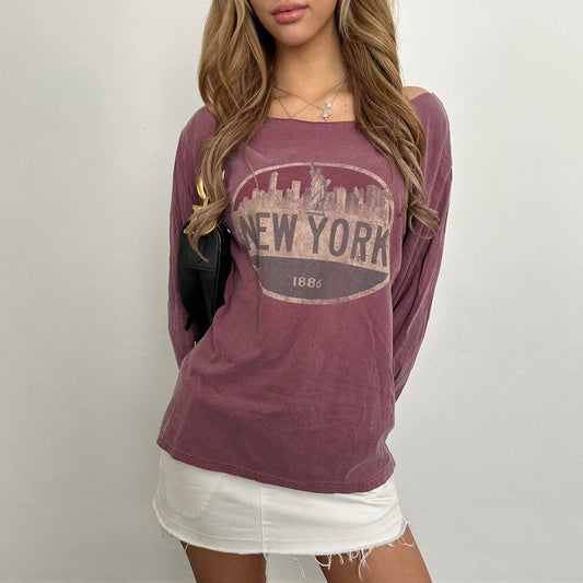 Vintage New York off shoulder top