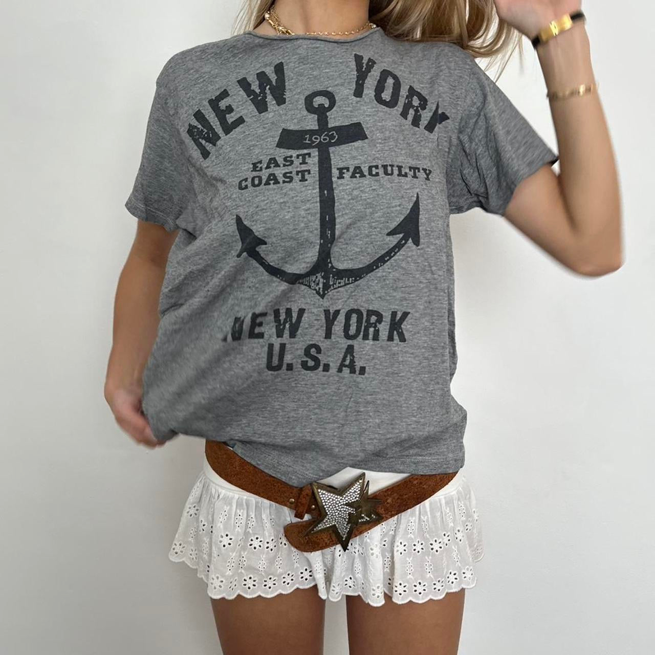 Vintage New York East Coast top ⚓️🩵