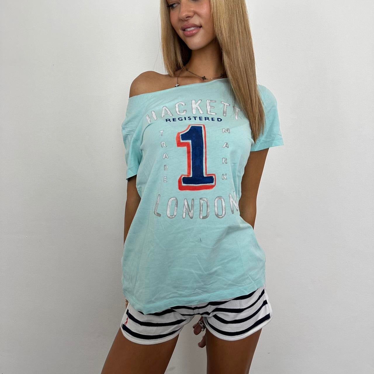 Vintage aqua blue London tee