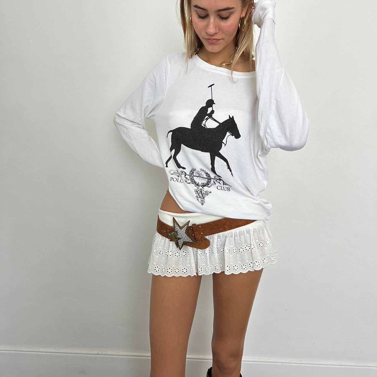 Vintage Polo Club white sweatshirt 🐎