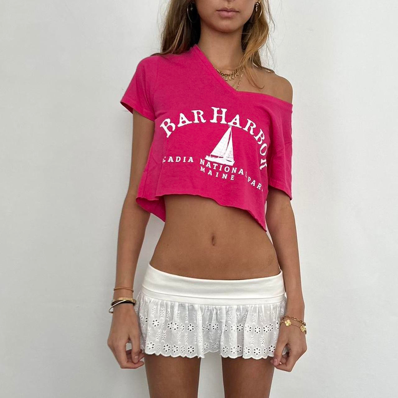 Vintage 90’s Bar Harbor pink top