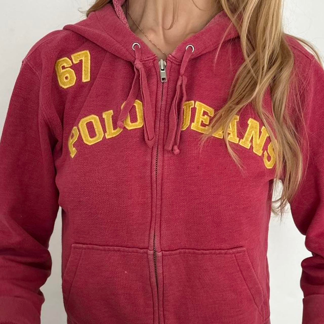 Vintage Polo Jeans 67 red hoodie