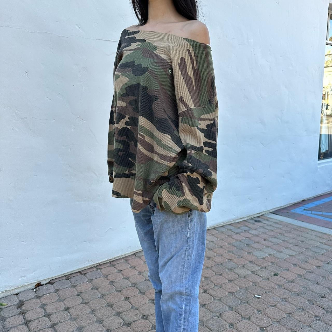 Vintage 90’s camouflage long sleeve top