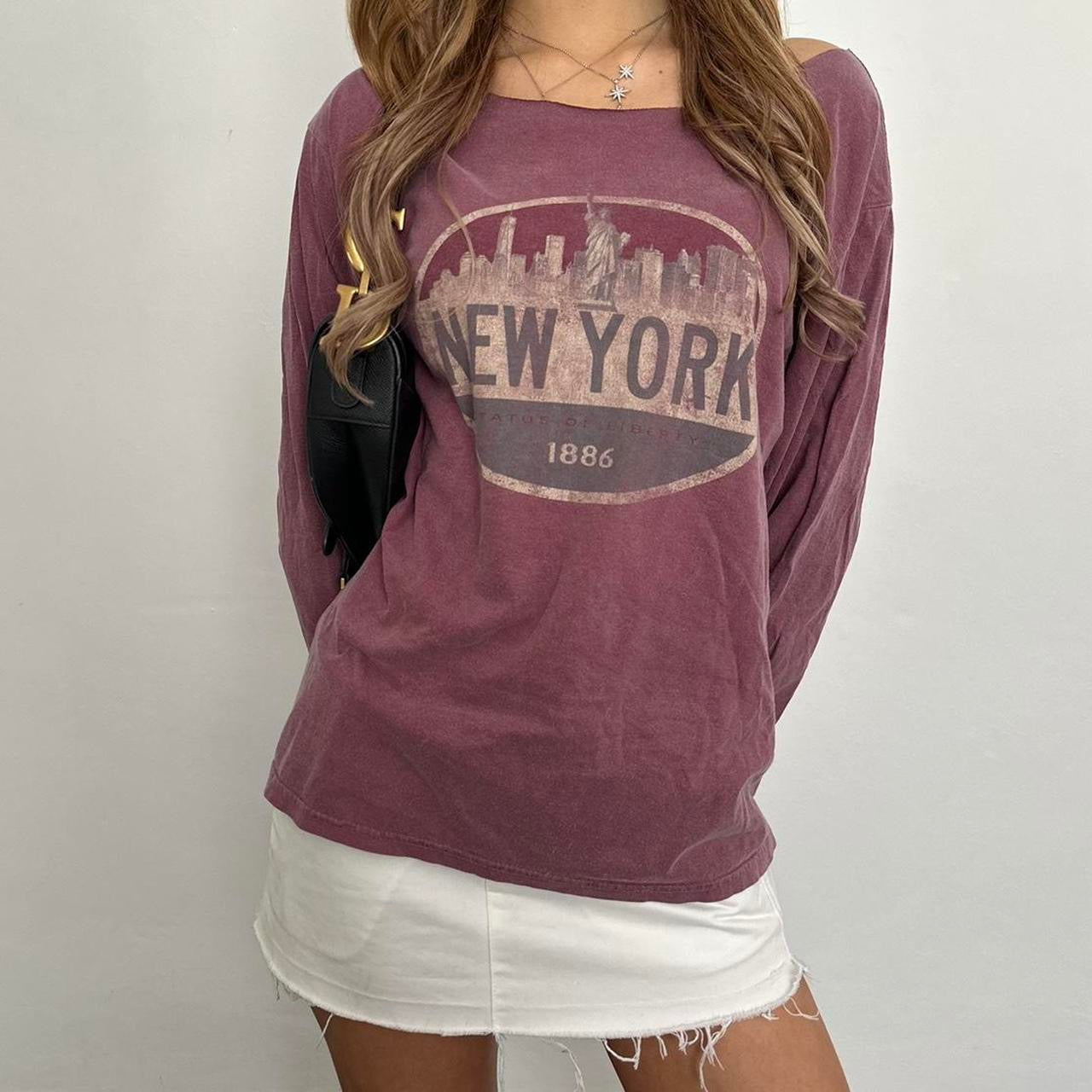 Vintage New York off shoulder top