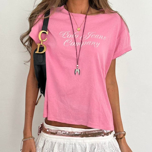 Vintage 00s Ralph Lauren pink tee
