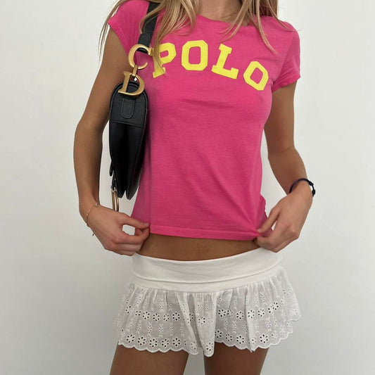 Vintage 90’s Ralph Lauren varsity baby tee