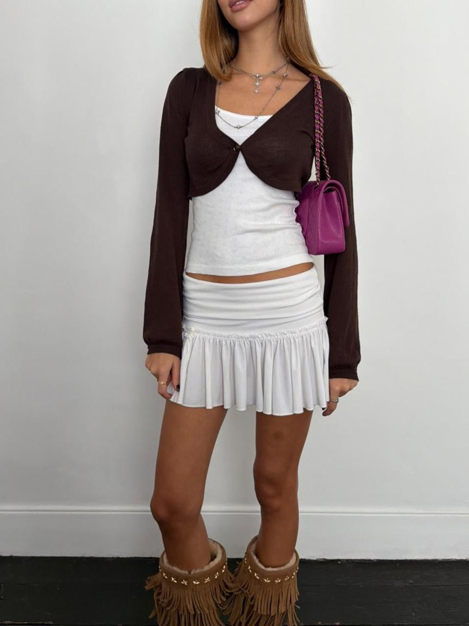 Vintage 00’s brown layering top