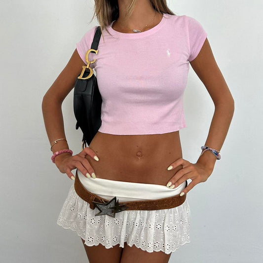 Vintage Ralph Lauren pink staple baby tee