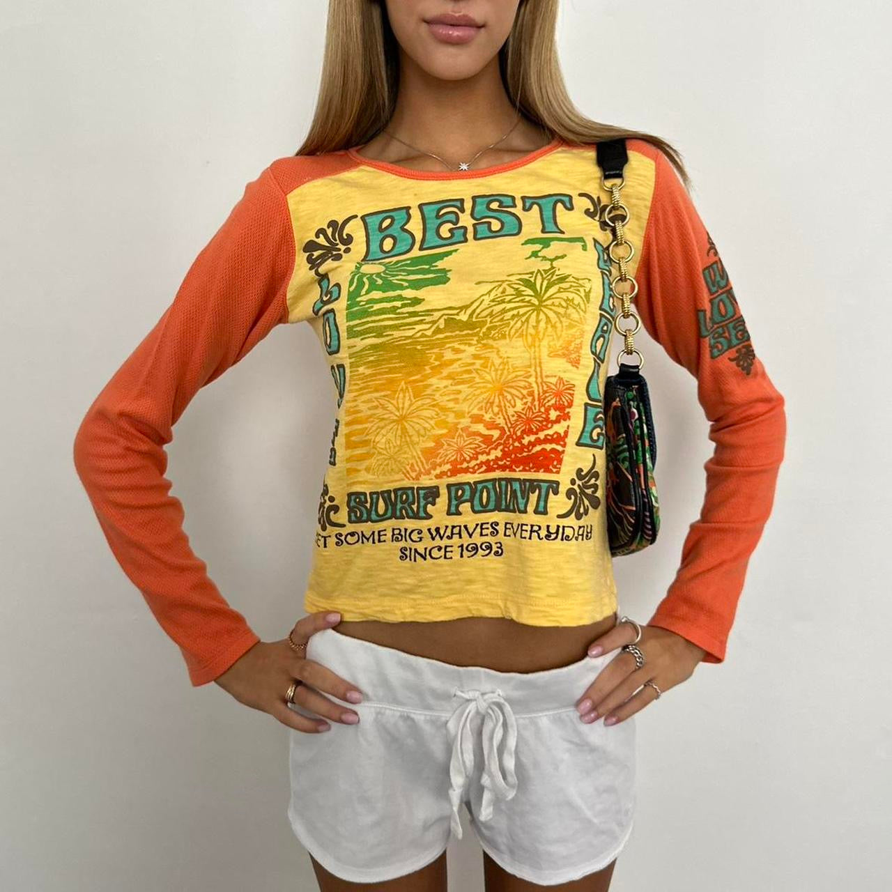 Vintage 90’s surf girl long sleeve top