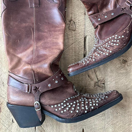 Vintage star cowboy boots