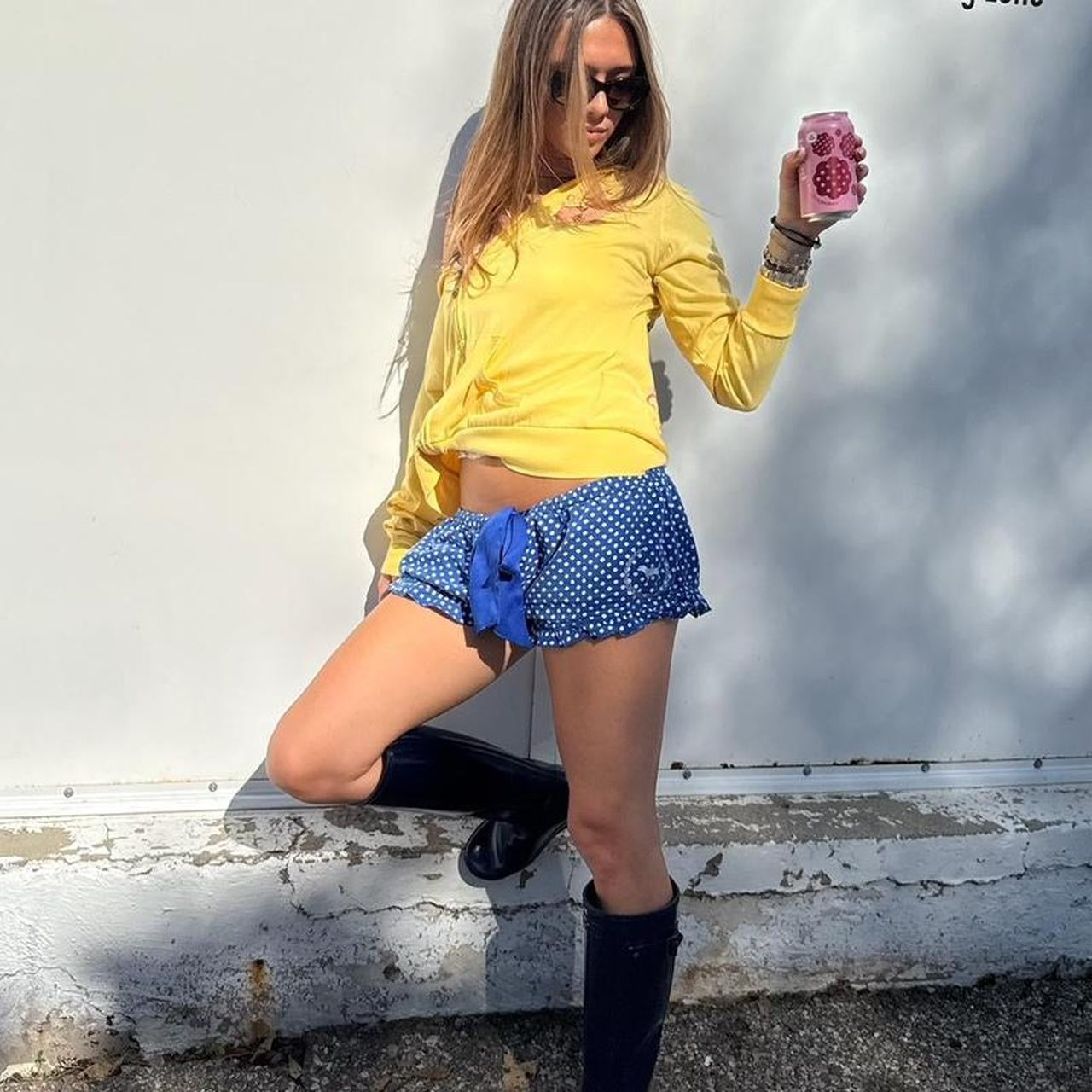 Vintage Victoria’s Secret navy polka dot shorts