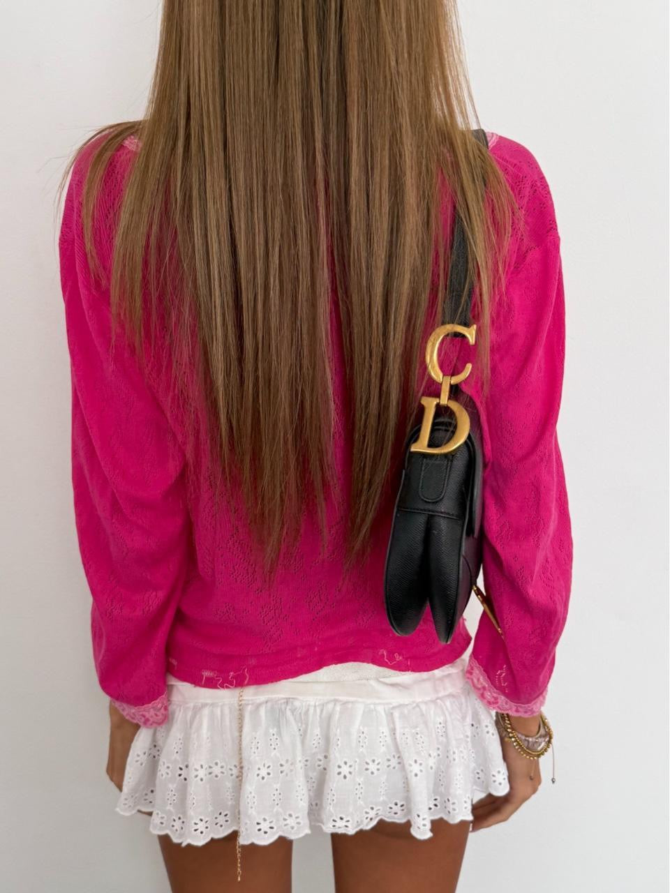 Vintage 00’s pink cardigan