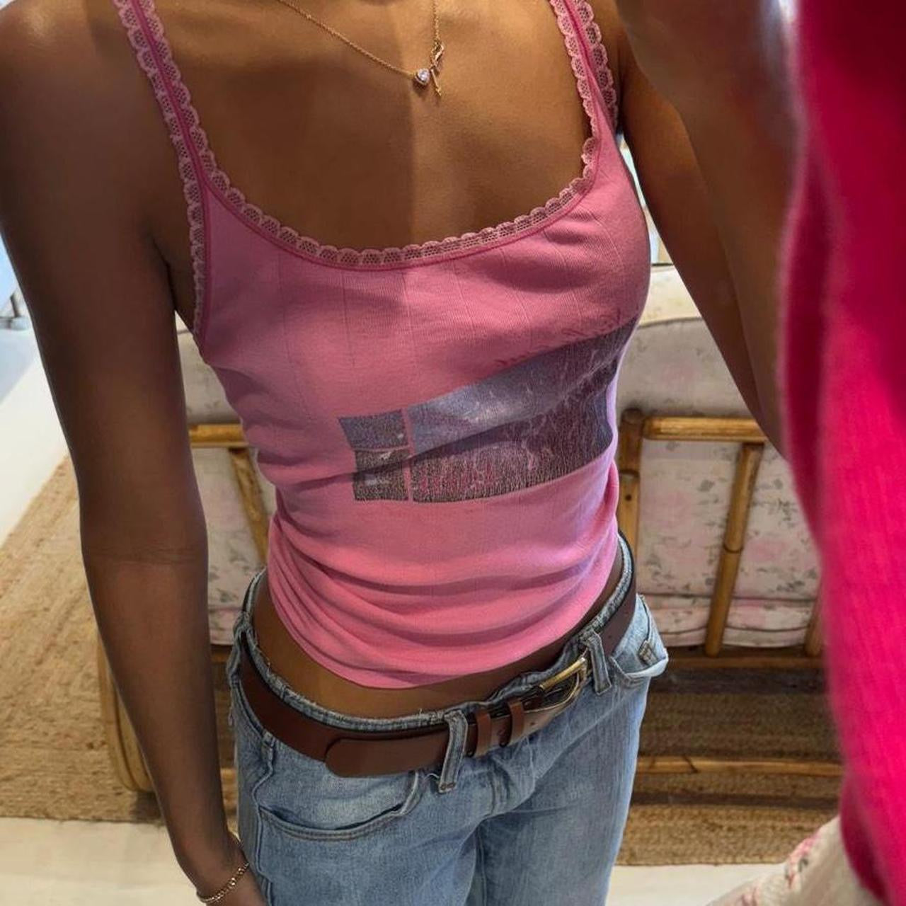 Vintage Victoria’s Secret 2000’s pink nights out cami top