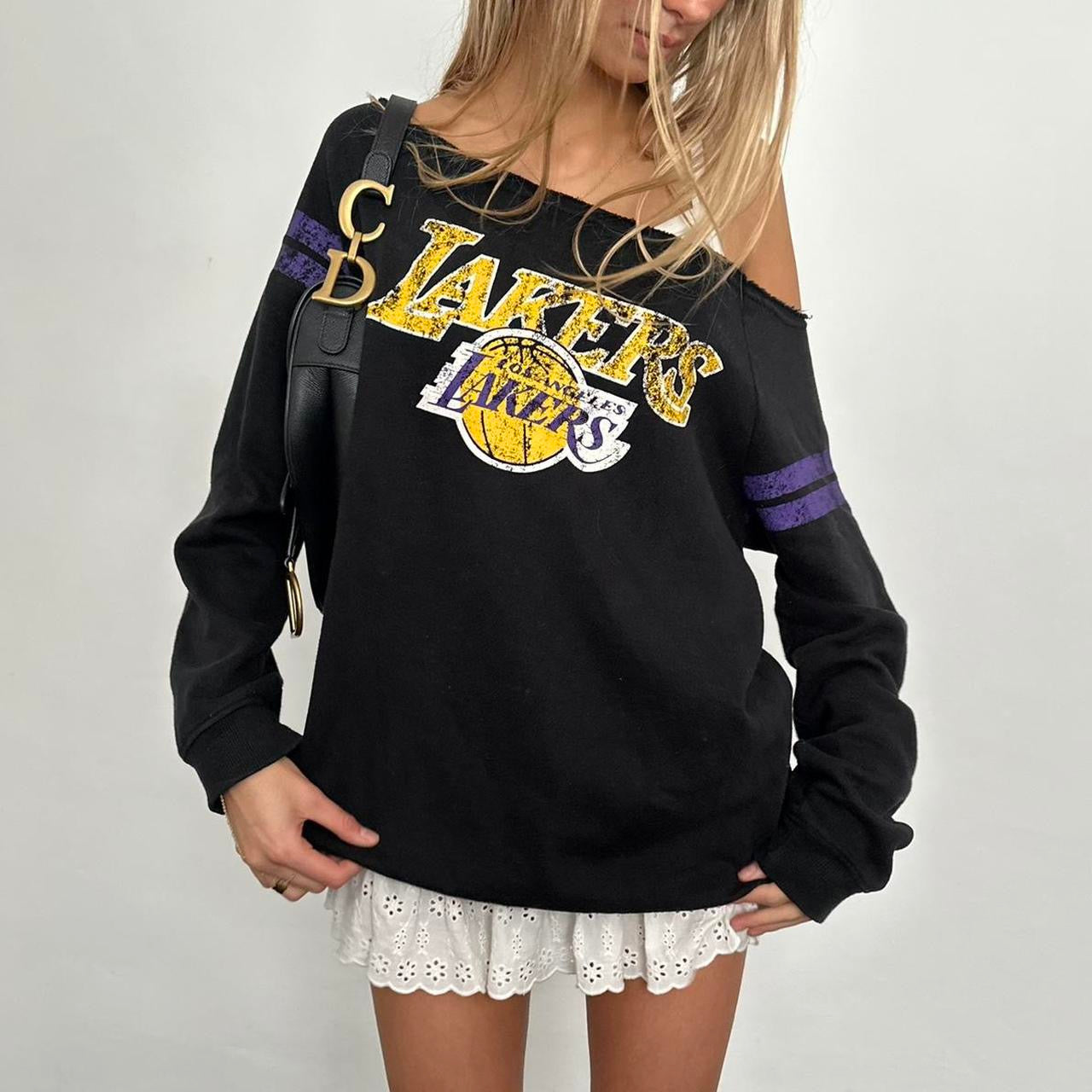 Vintage Lakers off the shoulder sweatshirt