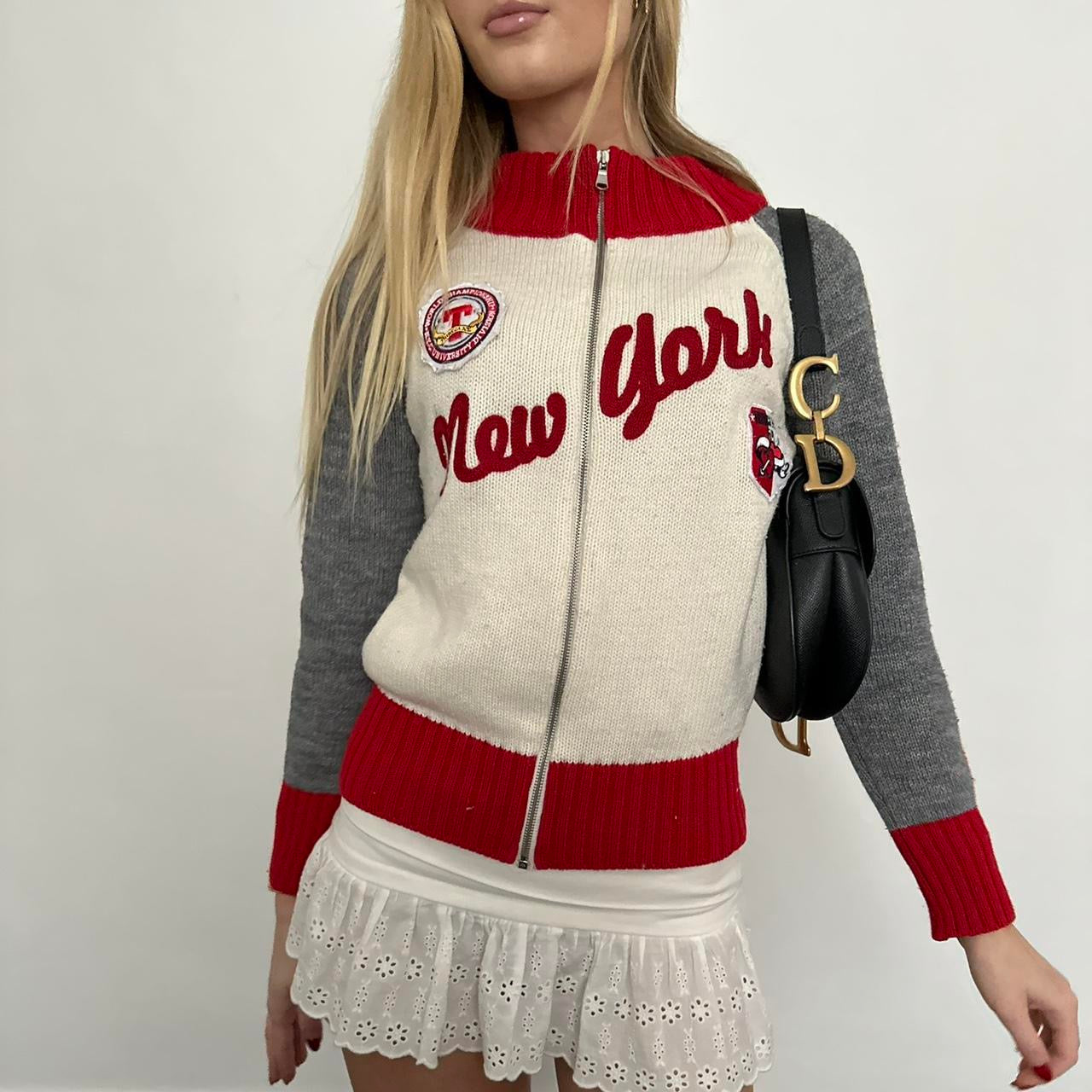 Vintage 90’s New York knit zip up