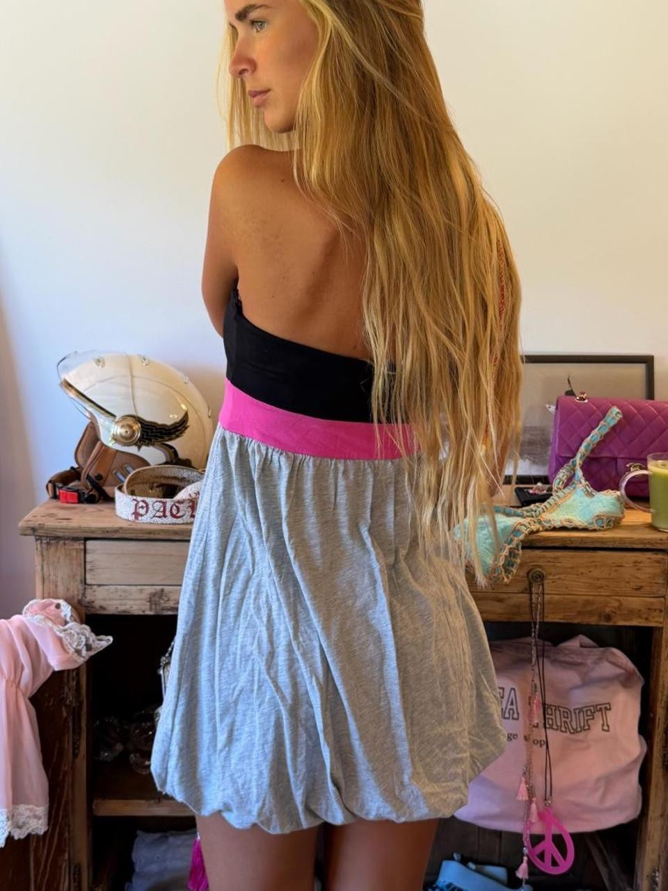Vintage 00’s strapless mini dress