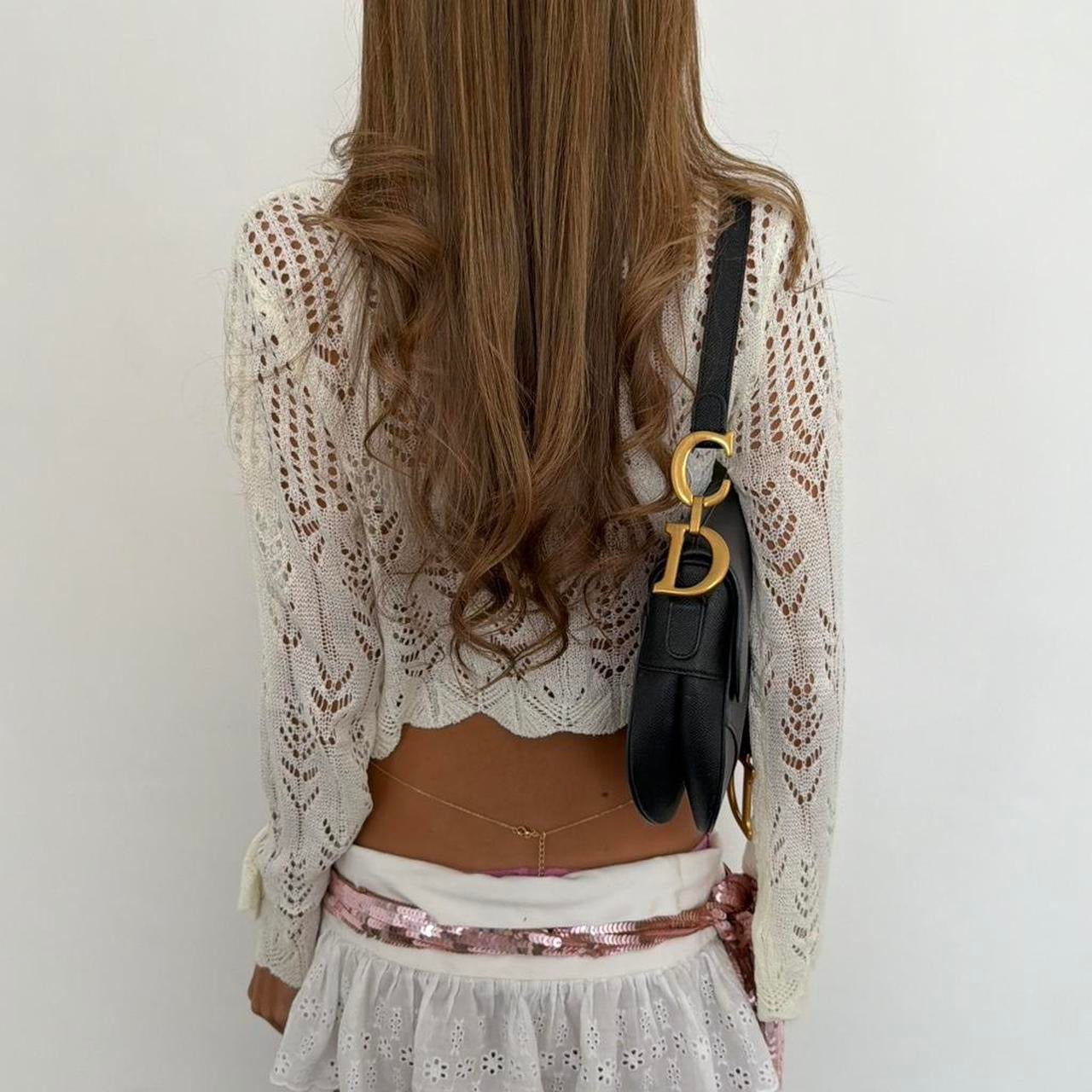 Vintage 00’s knit long sleeve cardigan top