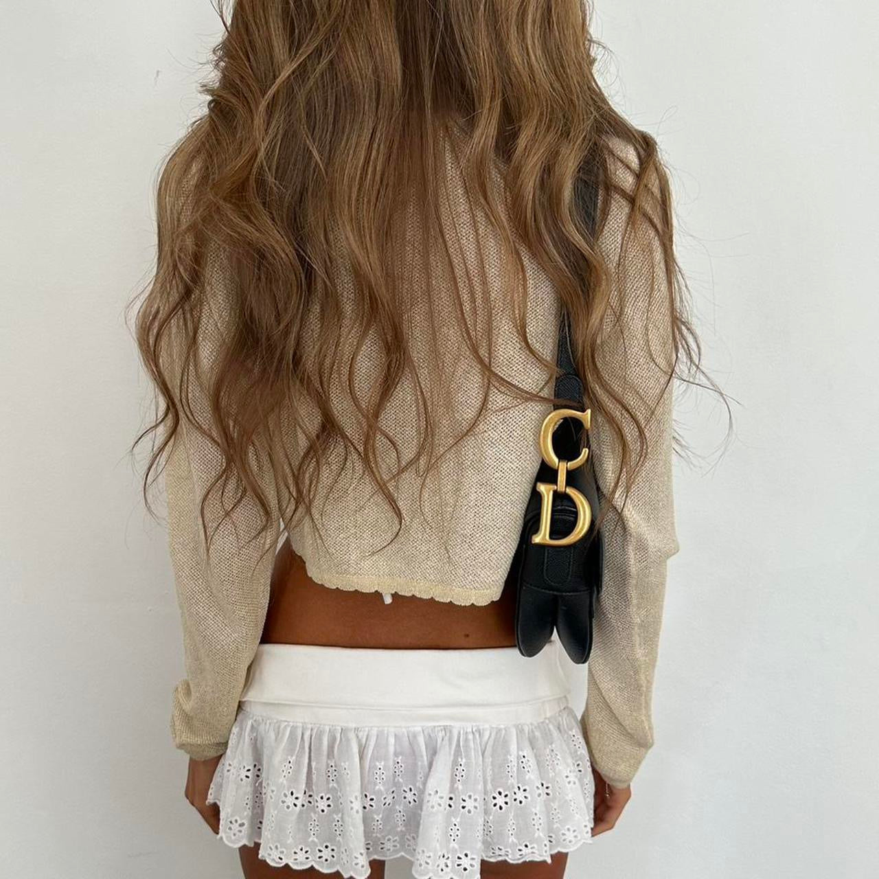 Vintage 2000s cream cardigan top