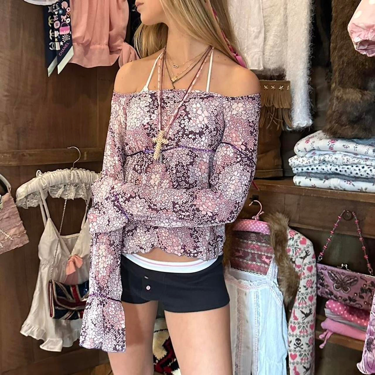 Vintage Miss Sixty 90’s floral long sleeve top