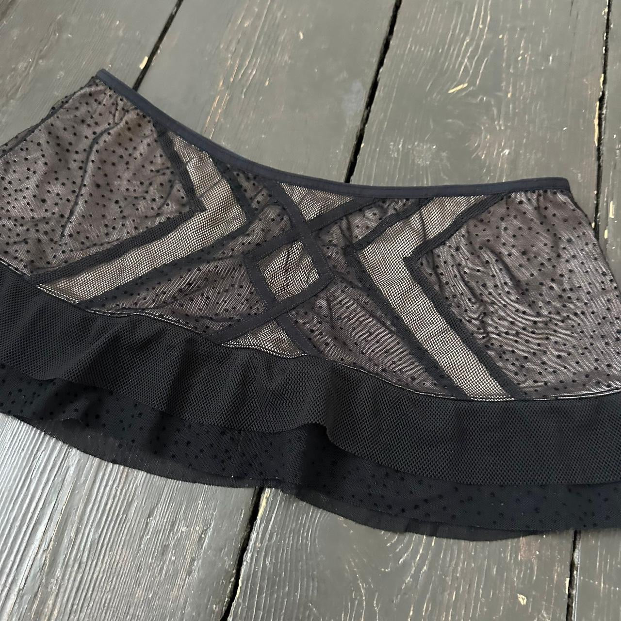 Vintage 90’s black lace micro skirt