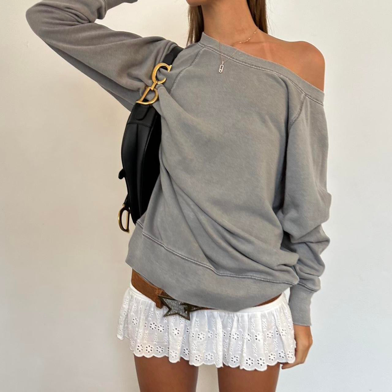 Vintage grey relaxed fit sweatshirt