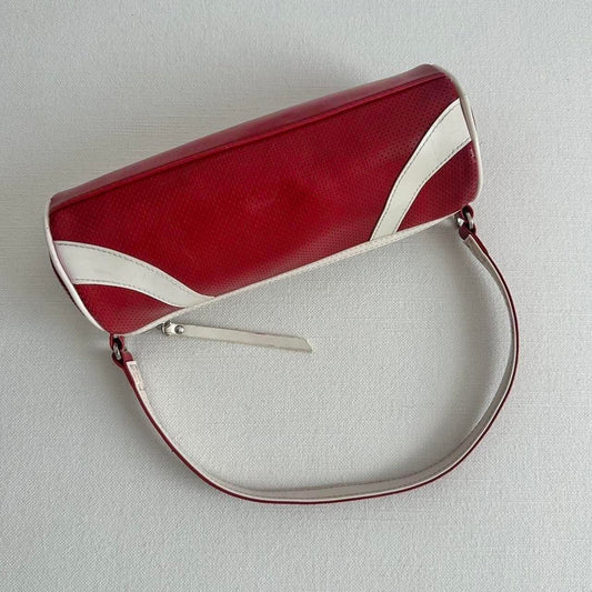 Vintage red and white 90’s bag