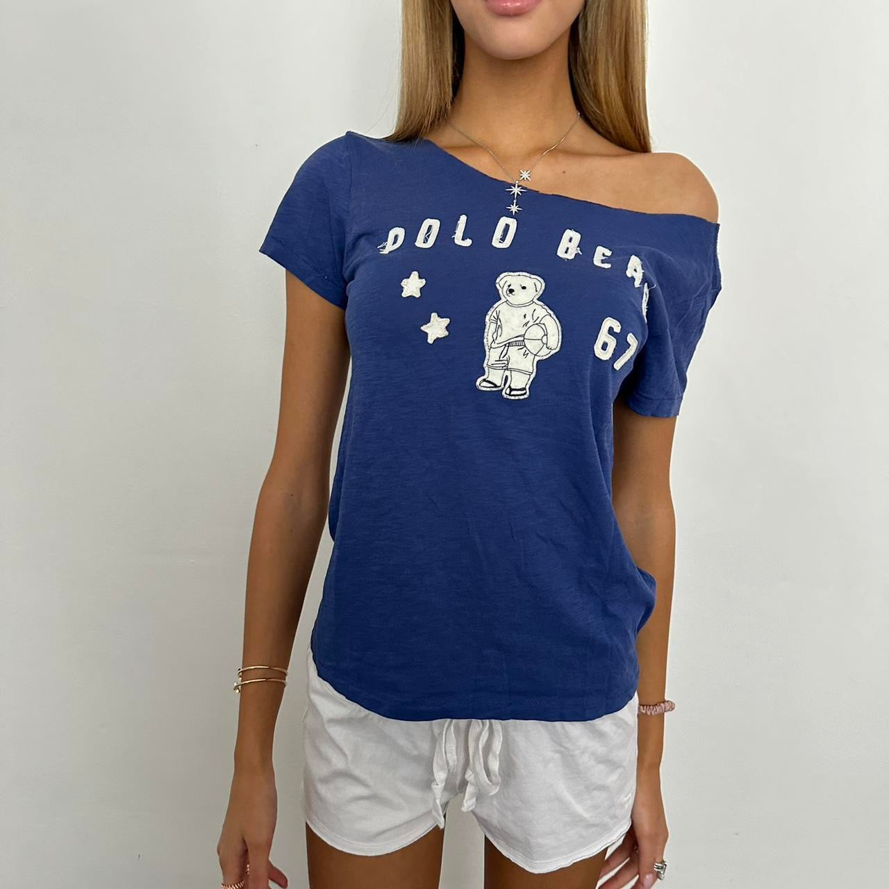 Vintage Ralph Lauren blue bear stars tee