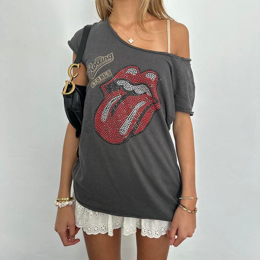 Vintage 2000’s Rolling Stones grey top