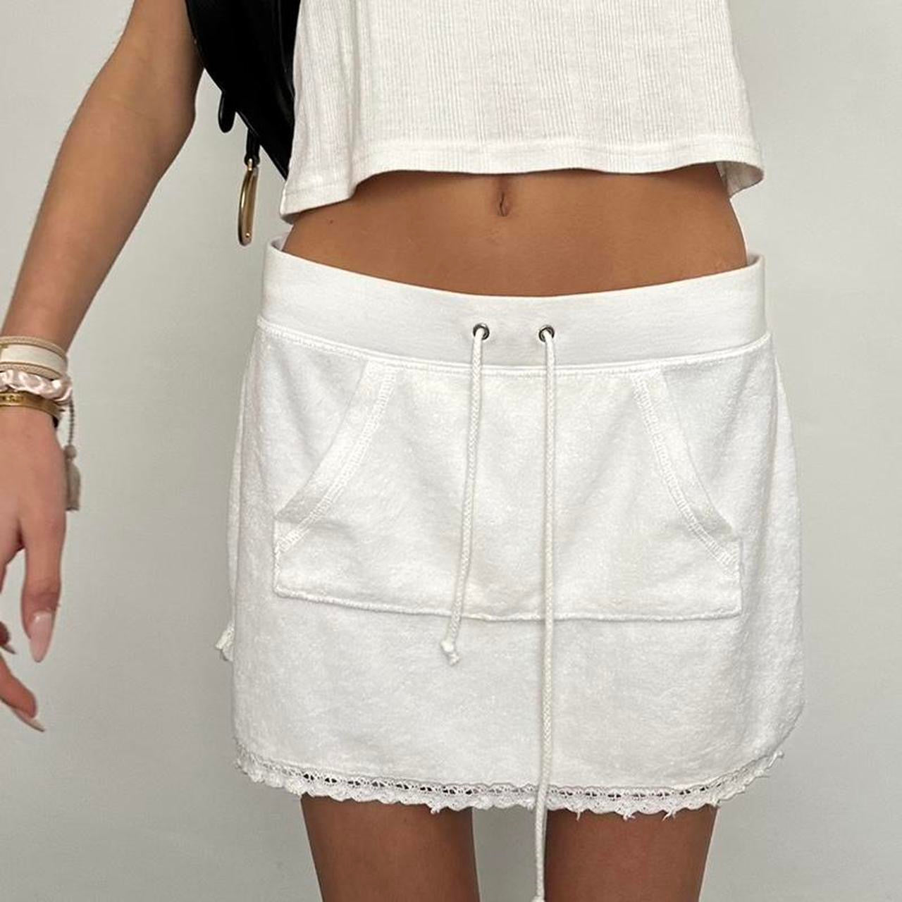 Vintage 90’s Juicy Couture white towelling mini skirt