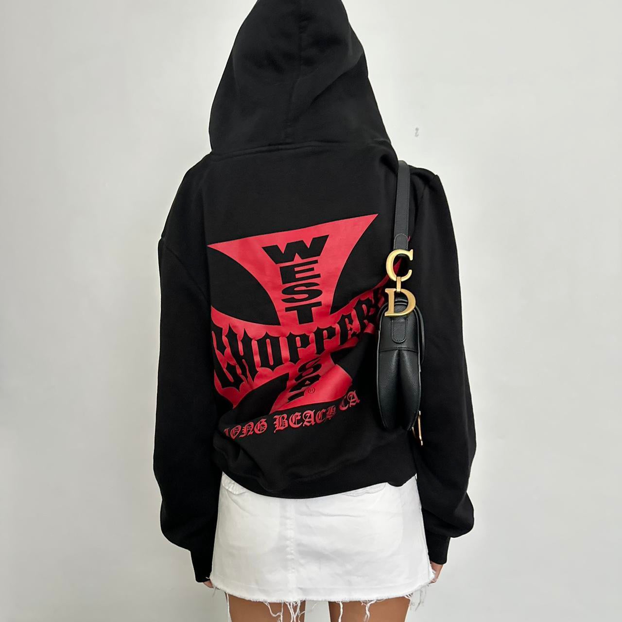 Vintage RARE Choppers black and red hoodie ♡