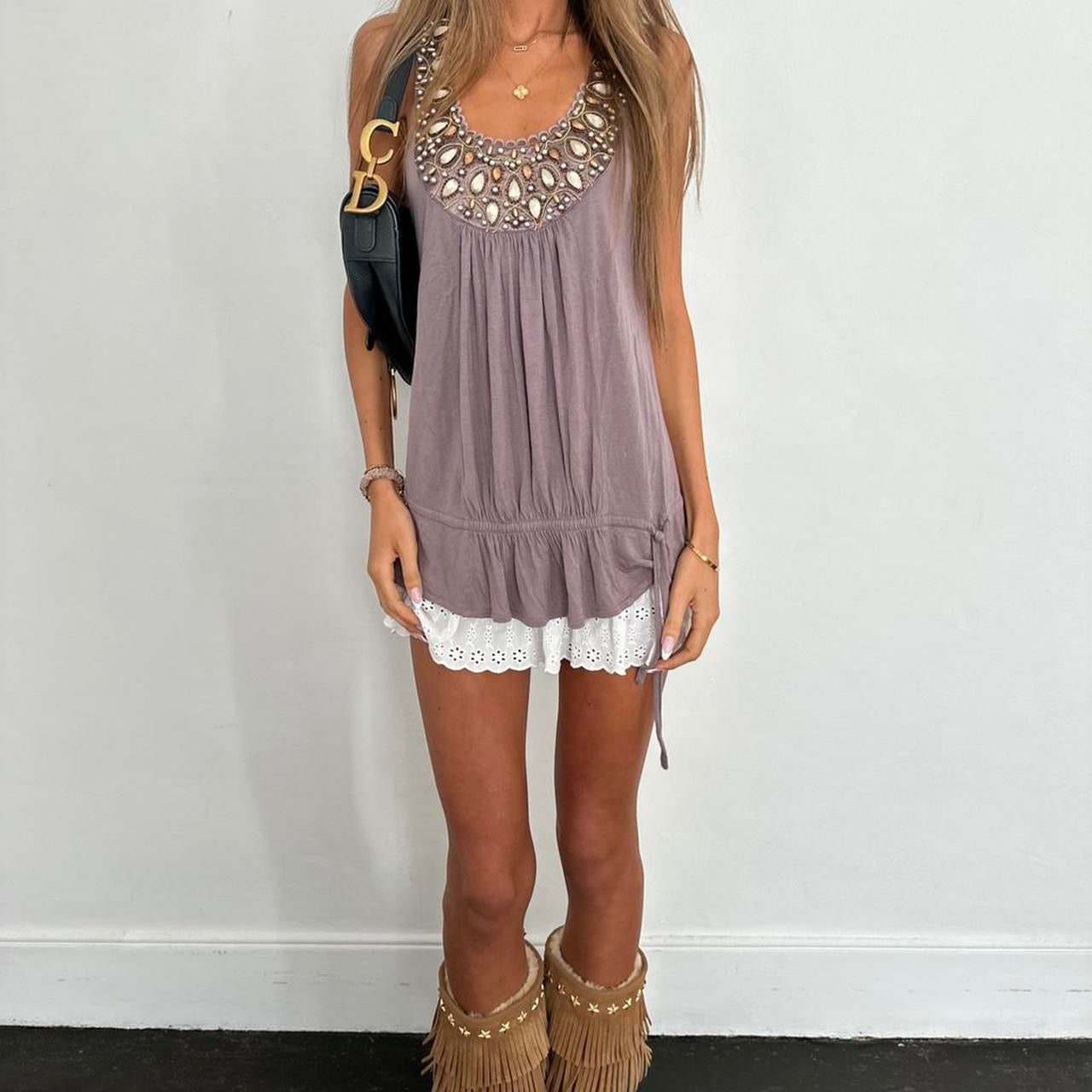 Vintage 2000’s embellished cami top