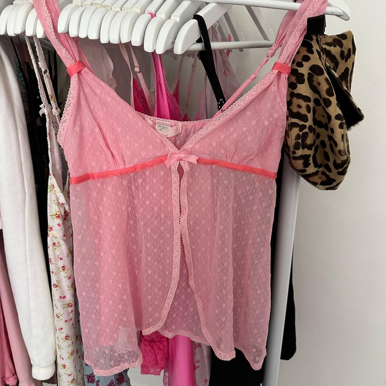 Vintage 90’s Victoria’s Secret pink babydoll top