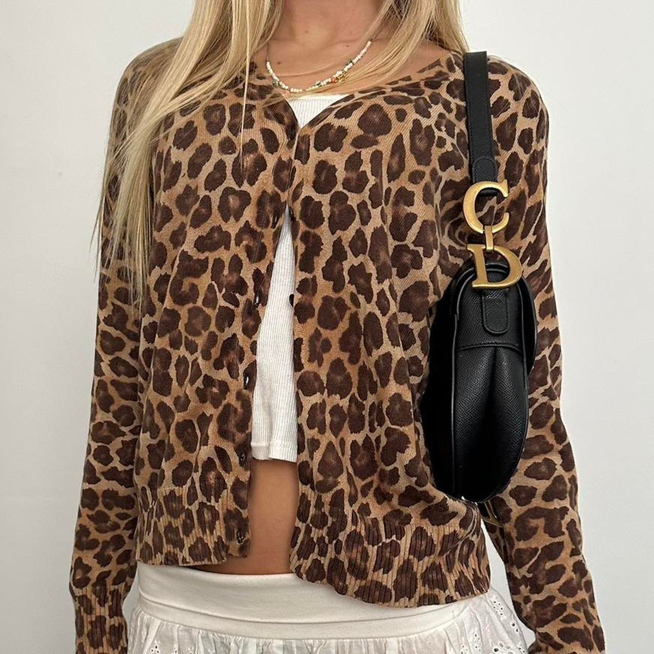 Vintage leopard cardigan