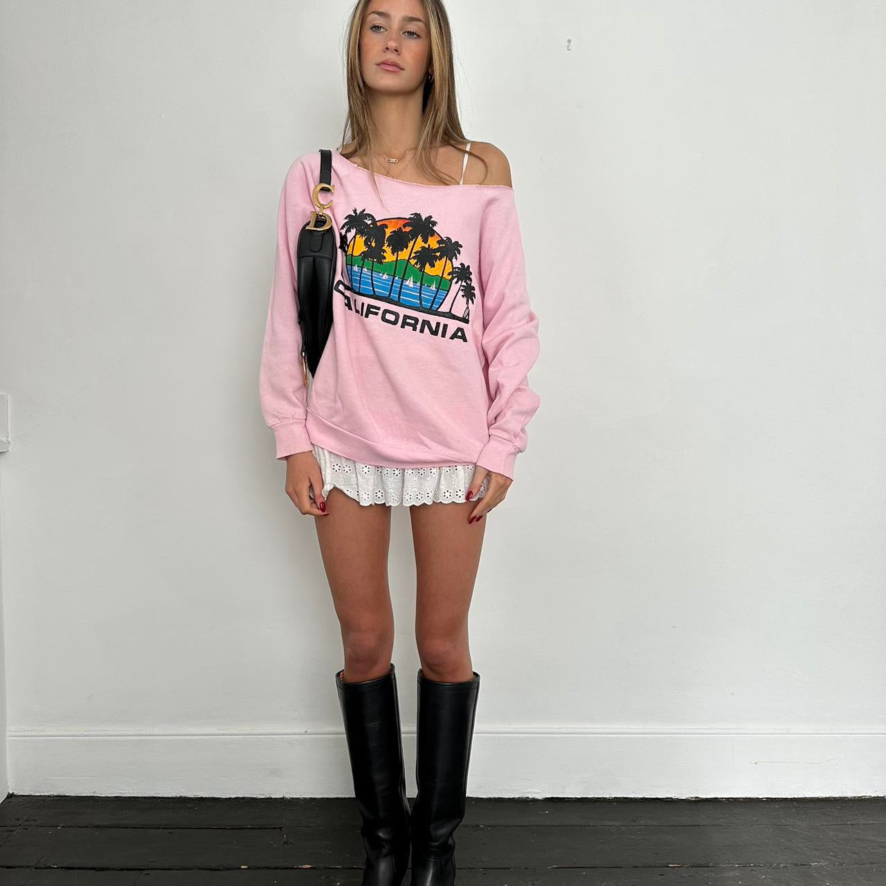 Vintage 90s California pink sweatshirt