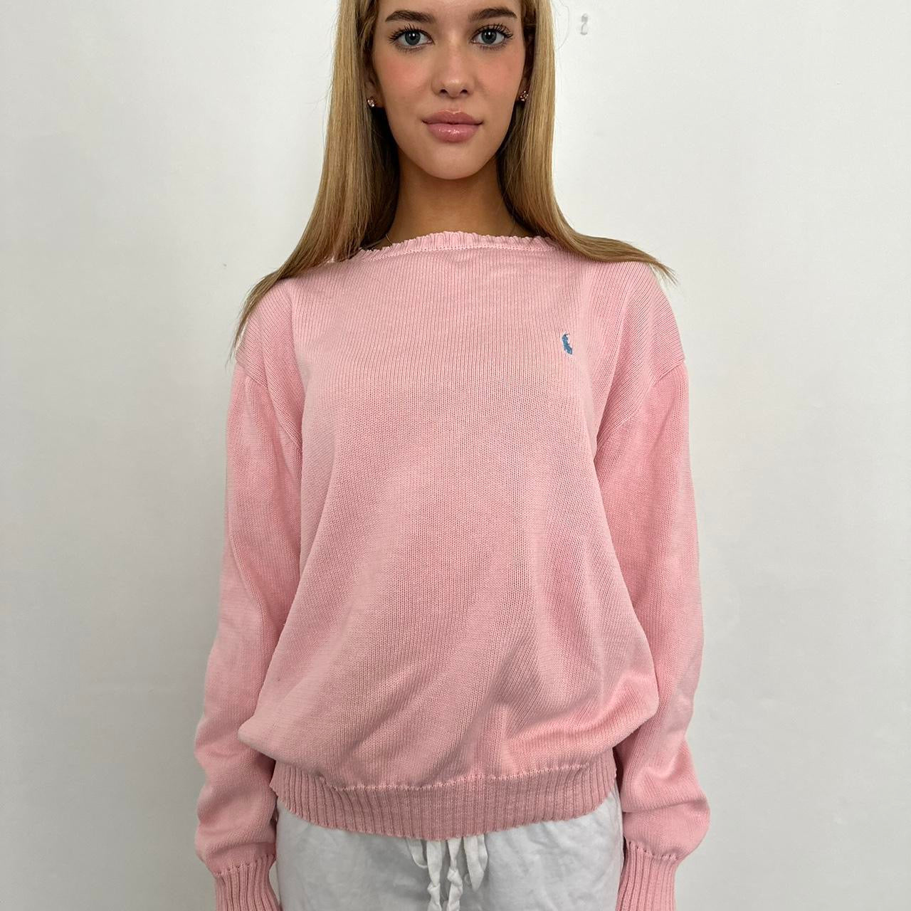 Vintage 90’s Ralph Lauren pink sweater 🪽