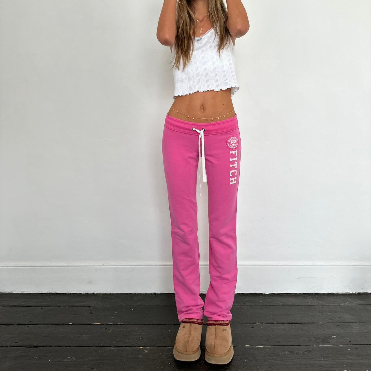 Vintage early 2000s Abercrombie and Fitch pink sweatpants