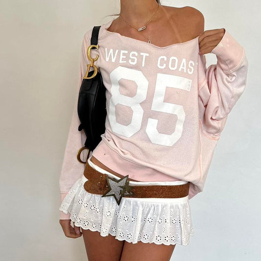 Vintage early 2000s LA girl pink West Coast sweatshirt 🩷