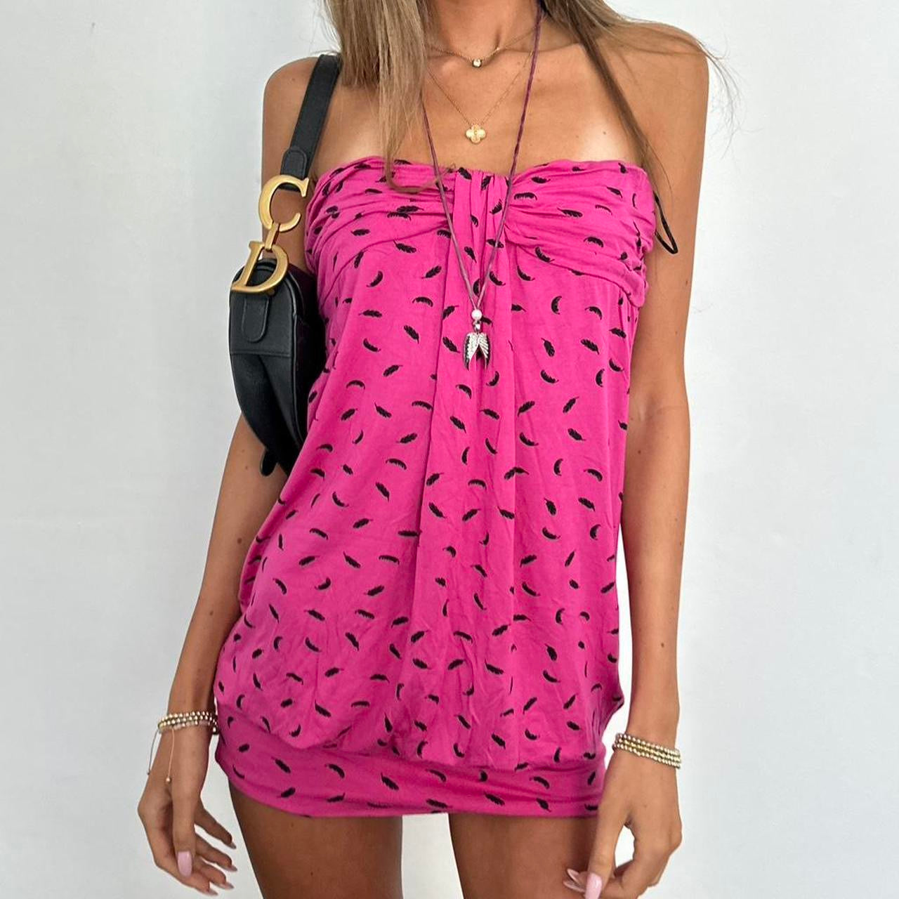 Vintage 2000’s pink strapless dress