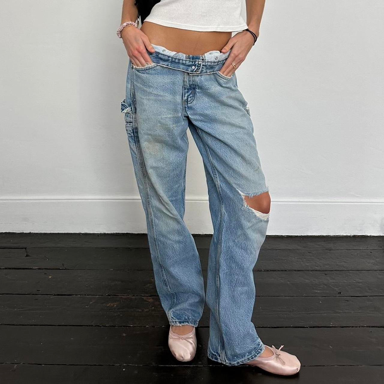 Vintage 90’s Carhartt distressed blue jeans