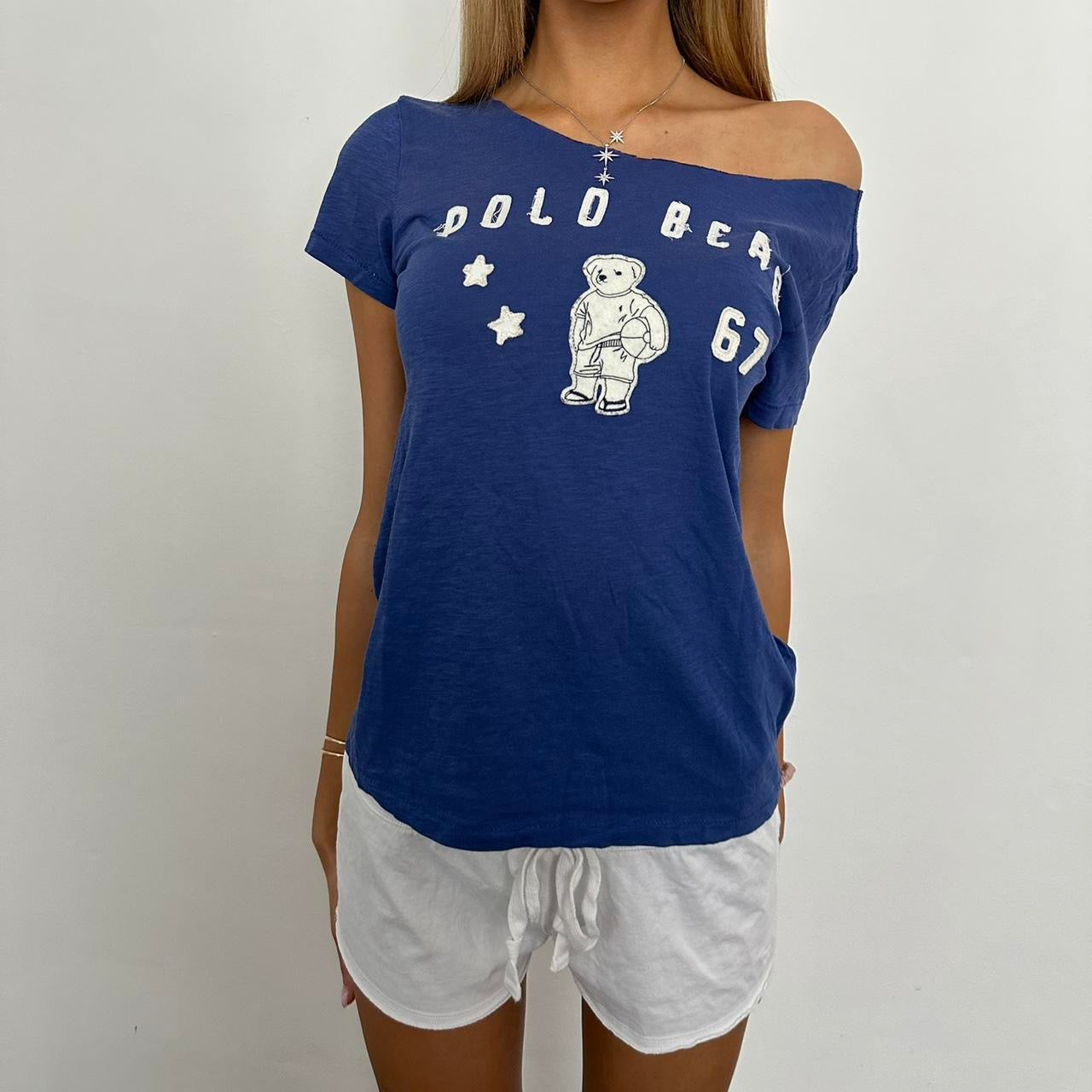 Vintage Ralph Lauren blue bear stars tee