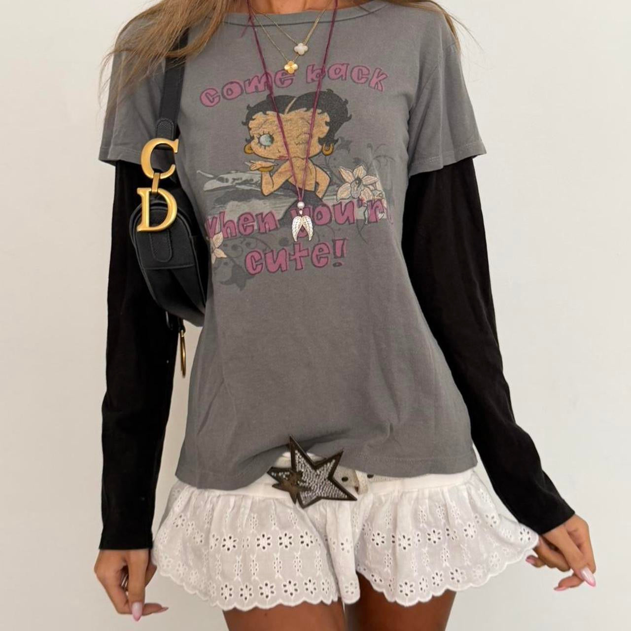 Vintage 00s Betty Boop graphic long sleeve top