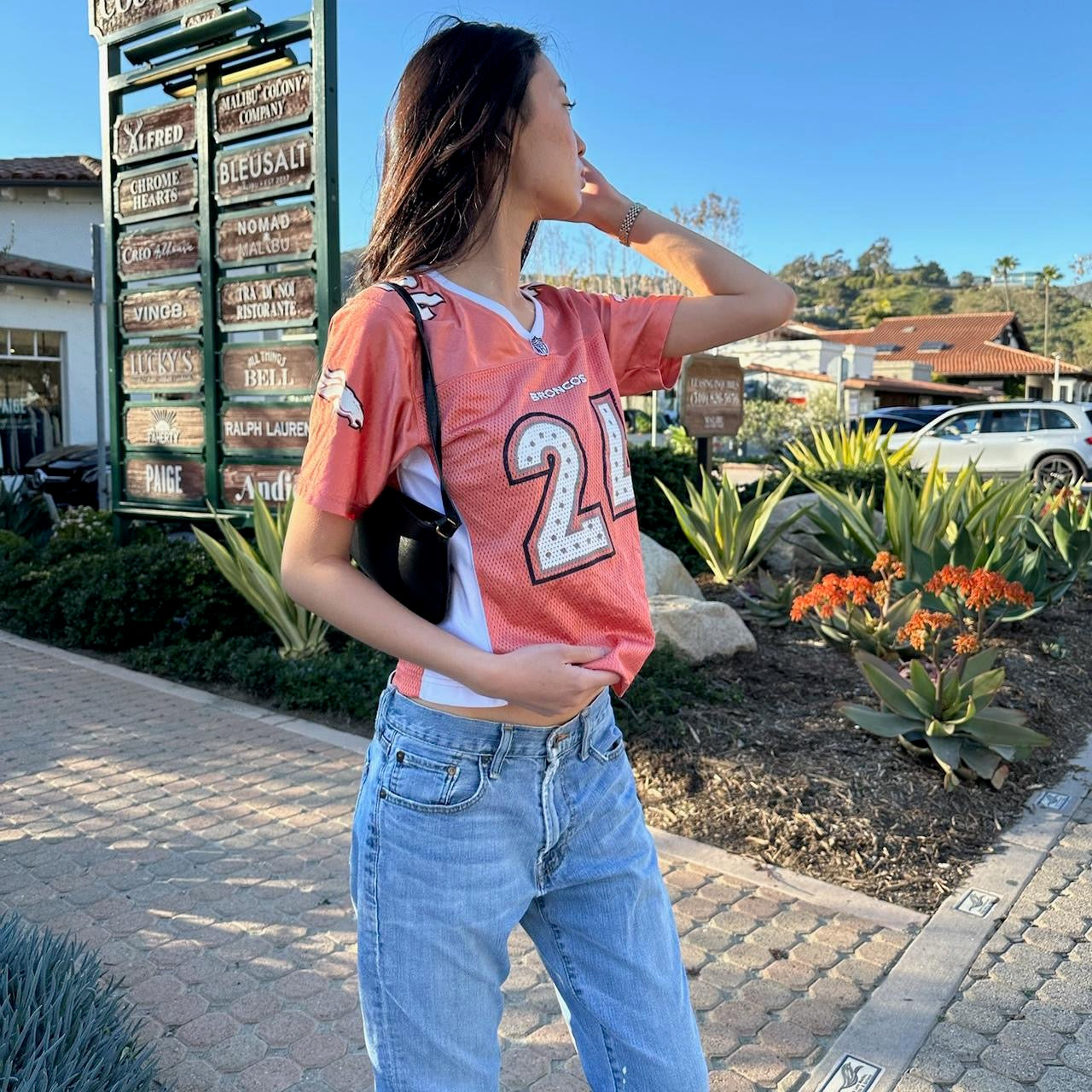 Vintage 90’s broncos 24 jersey peach colour 🍑