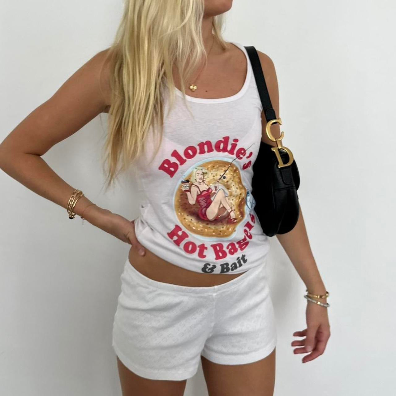 Vintage iconic bagels design tank top