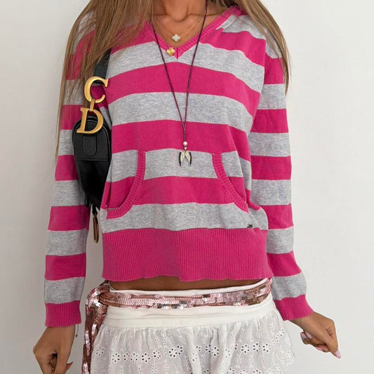 Vintage 2000’s striped hoodie