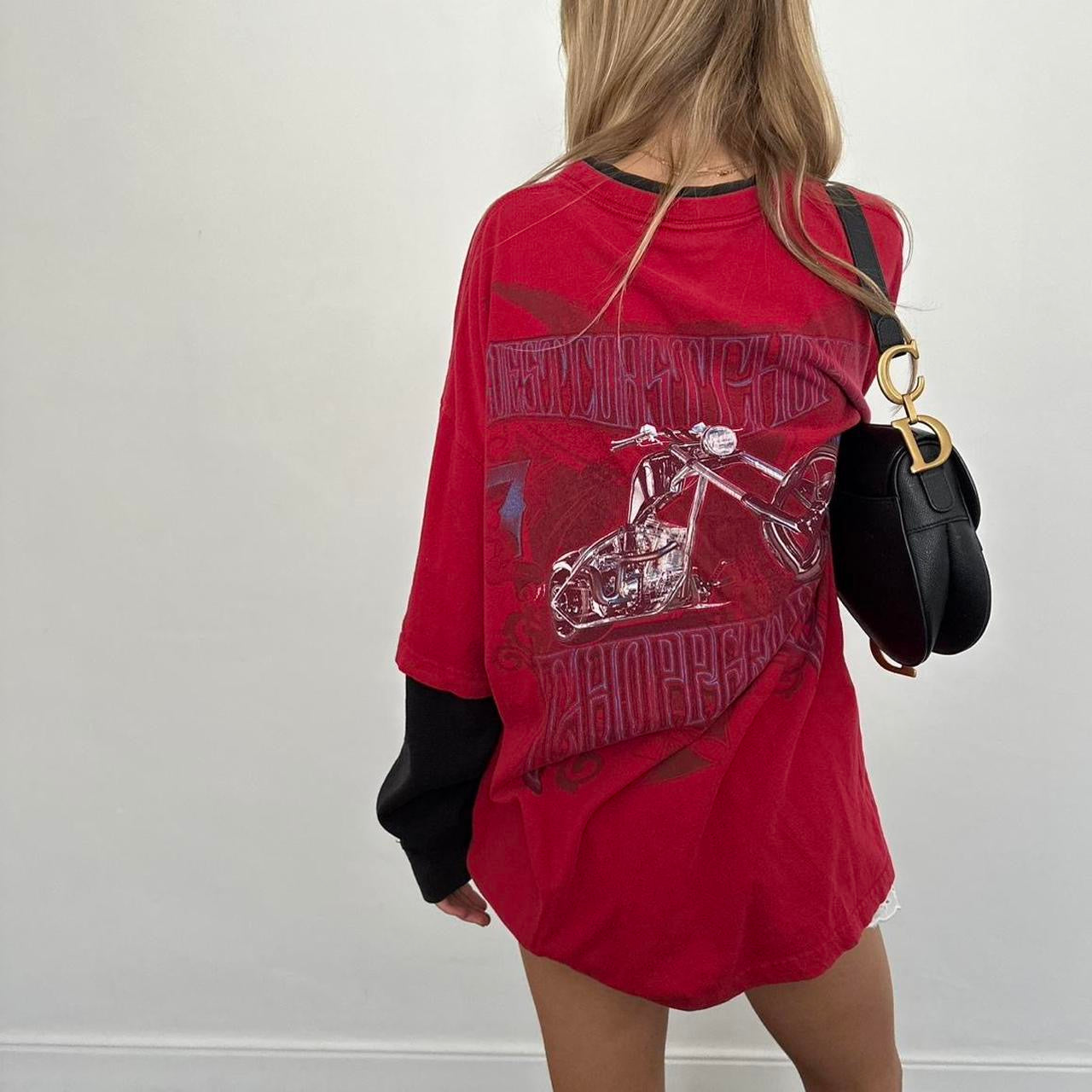 Vintage 90’s West Coast Choppers long sleeve double layered top